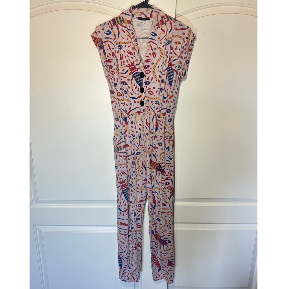 Nooworks Magic Suit‎ Scorpion Print Womens XS/S Eye Snake Art to Wear Jumpsuit